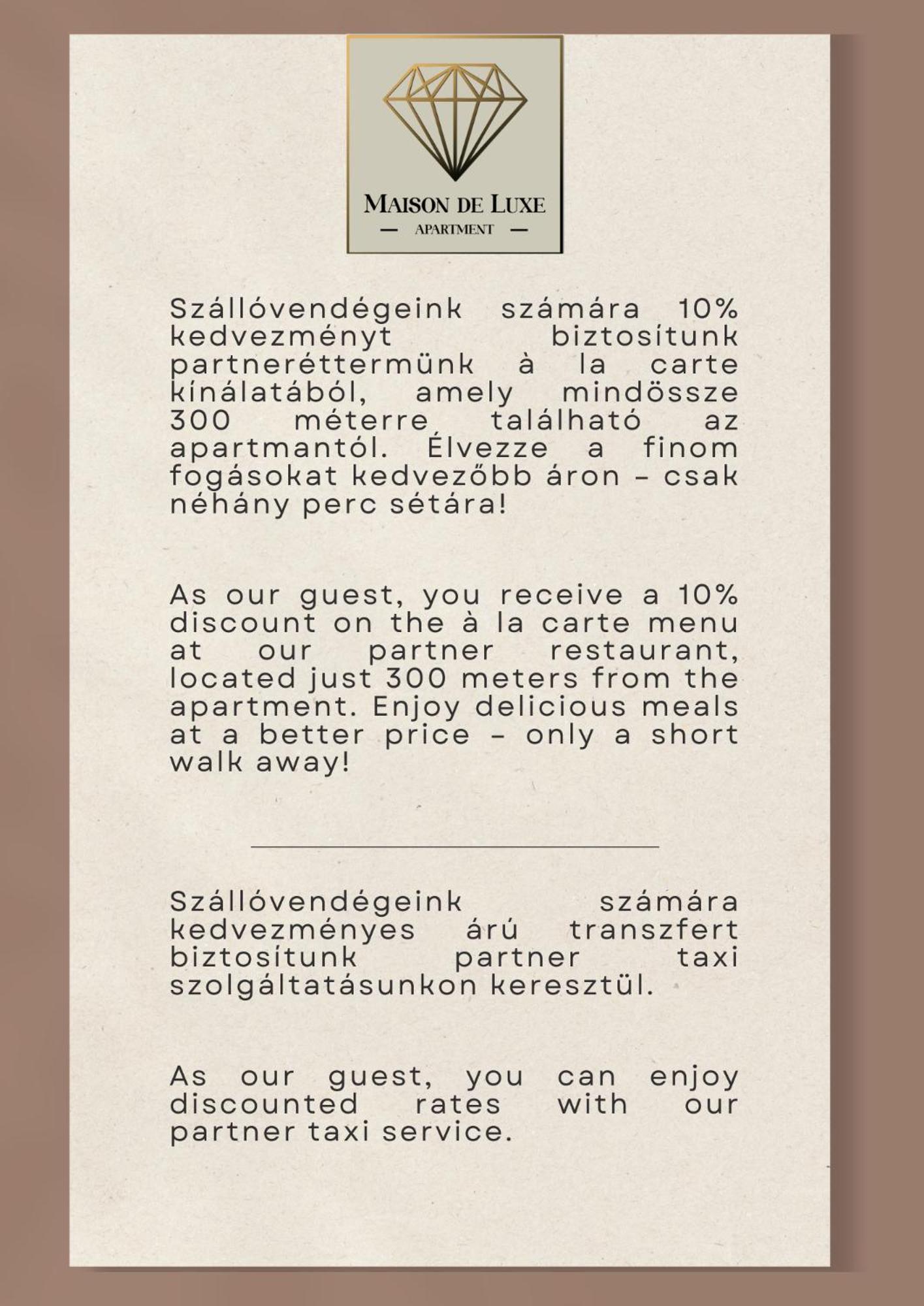 Maison De Luxe Szeged Eksteriør bilde